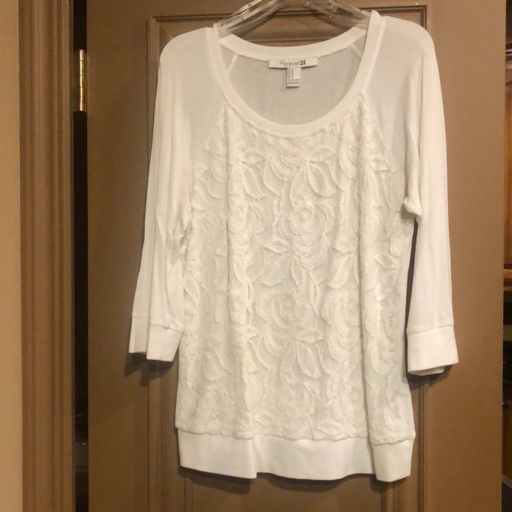 Lace floral blouse